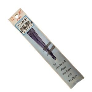 Vintage‎ Coats & Clark 12" Purple Dress-Neck Polyester Coil Zipper USA 1960s NOS